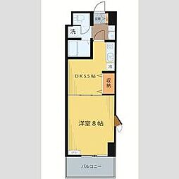 BellCity榴ケ岡 1DKの間取図画像