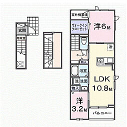 ネーベン パーク 7182 2LDKの間取図画像