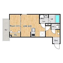 間取図画像 1LDK