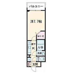 ミラージュパレス大阪ドームProsper 1Kの間取図画像