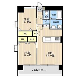 CONCIERIA光の森 2LDKの間取図画像