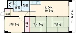アルベール本町 3LDKの間取図画像