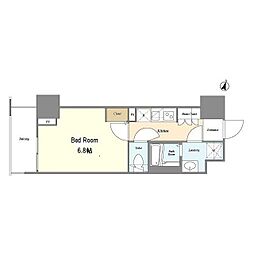 BPRレジデンス町田 1Kの間取図画像