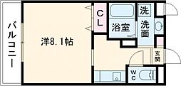 (仮称)ラ・シック県立大学前III 1Kの間取図画像