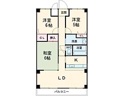 グランドパレスNS-2 3LDKの間取図画像