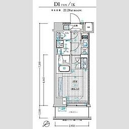 BRIZZ鶴見本町通MAXIV 1Kの間取図画像