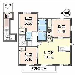 ガーデンハイツ 3LDKの間取図画像