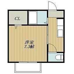 メゾンドジュネス 1Kの間取図画像
