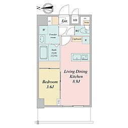 LIME RESIDENCE KAWAGUCHI EAST 1LDKの間取図画像