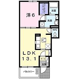 シャトー・ド・インペリアル 1LDKの間取図画像