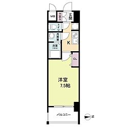 プライムアーバン南森町 1Kの間取図画像