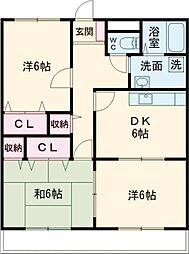 ベルデバリオ 3DKの間取図画像