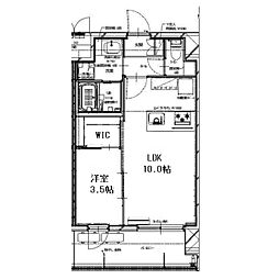 Alivis三国本町 1LDKの間取図画像