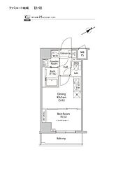 ファミルート船堀 1DKの間取図画像
