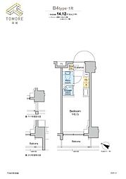 TOMORE田端 ワンルームの間取図画像