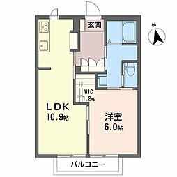 ディアスノザワ 2Kの間取図画像