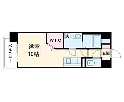 S-RESIDENCE熊本駅前 ワンルームの間取図画像
