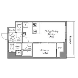 (仮称)天王寺区堀越町PJ 1LDKの間取図画像