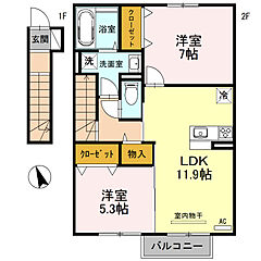 物件の間取り