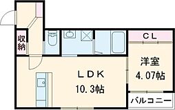 GRAND COURT 01 1LDKの間取図画像