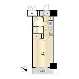 ノーブルプレイス北四番丁 1Kの間取図画像