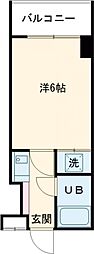 ベルトピア手柄1 1Kの間取図画像