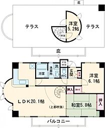 フィールトレイン 3LDKの間取図画像