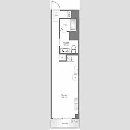 ペガサスステーションプラザ蒲田 ワンルームの間取図画像