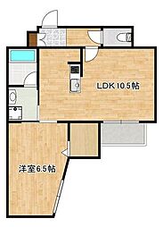 LAPIS薬園町 1LDKの間取図画像
