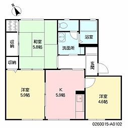 ラヴニーナ 3Kの間取図画像