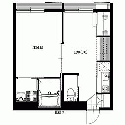 フォレスト 1LDKの間取図画像