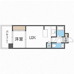 エステート・モア天神SUCCESS 1LDKの間取図画像