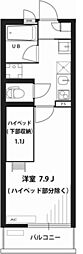 リブリ・チヒロ壱番館 1Kの間取図画像