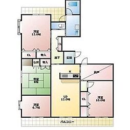 グレース川口 4LDKの間取図画像