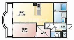 シンフォニー石坂 1LDKの間取図画像