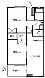 ペットビレッジ大佐野 2LDKの間取図画像