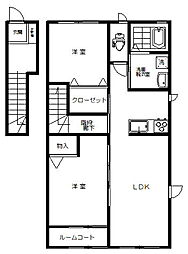 本陣ガーデンテラスH 2LDKの間取図画像