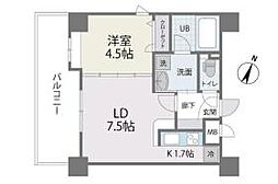 アクタス薬院3 1LDKの間取図画像