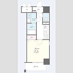 ベルリトモ 1Kの間取図画像