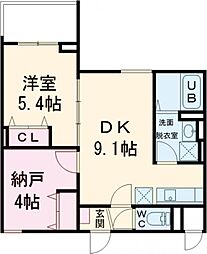 D porta granz 1SDKの間取図画像