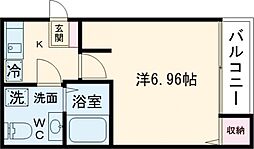 サングレース 1Kの間取図画像