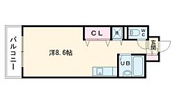MRRくまもと ワンルームの間取図画像