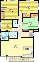 Note27BLD. 4LDKの間取図画像