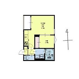 REGALEST荒井2 1LDKの間取図画像