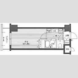 ガラ・ステージ国分寺 1Kの間取図画像