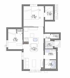 シャーメゾン セレーヌ ベフ 2LDKの間取図画像