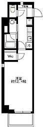 COMODO鶴見中央 1Kの間取図画像