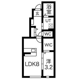 pam(パム) 1LDKの間取図画像