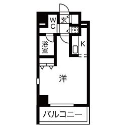 アーバンポイント高崎 ワンルームの間取図画像