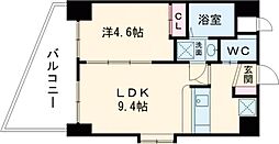 アクシス神水 1LDKの間取図画像